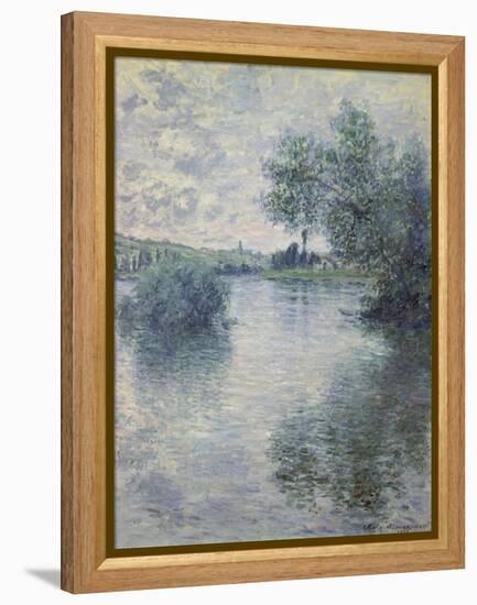 The Seine at Vetheuil, 1879-Claude Monet-Framed Premier Image Canvas