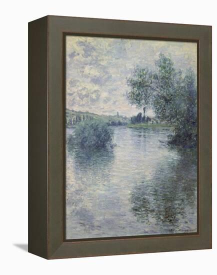 The Seine at Vetheuil, 1879-Claude Monet-Framed Premier Image Canvas