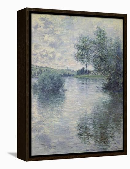 The Seine at Vetheuil, 1879-Claude Monet-Framed Premier Image Canvas