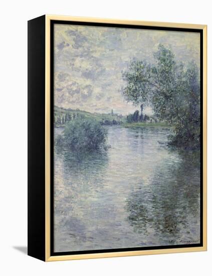 The Seine at Vetheuil, 1879-Claude Monet-Framed Premier Image Canvas