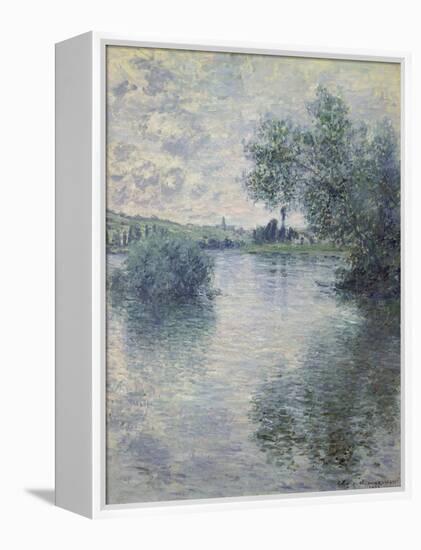 The Seine at Vetheuil, 1879-Claude Monet-Framed Premier Image Canvas