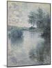 The Seine at Vetheuil, 1879-Claude Monet-Mounted Giclee Print