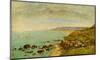 The Seine Bay near Bénerville-Eugène Boudin-Mounted Art Print