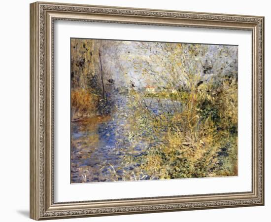 The Seine by Argenteuil-Pierre-Auguste Renoir-Framed Giclee Print