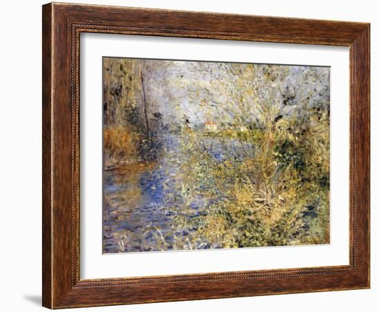 The Seine by Argenteuil-Pierre-Auguste Renoir-Framed Giclee Print