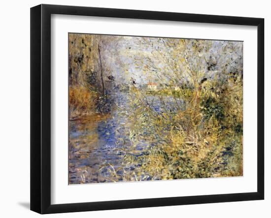 The Seine by Argenteuil-Pierre-Auguste Renoir-Framed Giclee Print