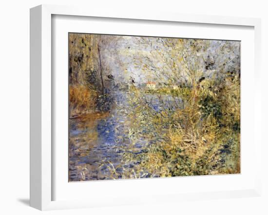 The Seine by Argenteuil-Pierre-Auguste Renoir-Framed Giclee Print