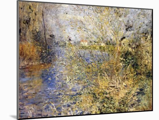 The Seine by Argenteuil-Pierre-Auguste Renoir-Mounted Giclee Print