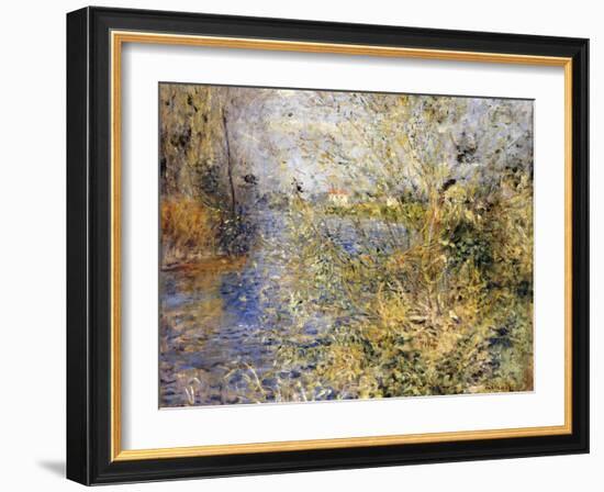 The Seine by Argenteuil-Pierre-Auguste Renoir-Framed Giclee Print