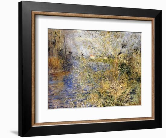 The Seine by Argenteuil-Pierre-Auguste Renoir-Framed Giclee Print