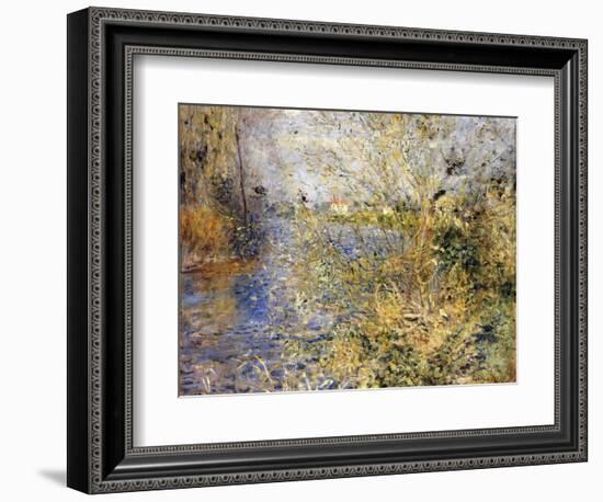 The Seine by Argenteuil-Pierre-Auguste Renoir-Framed Giclee Print