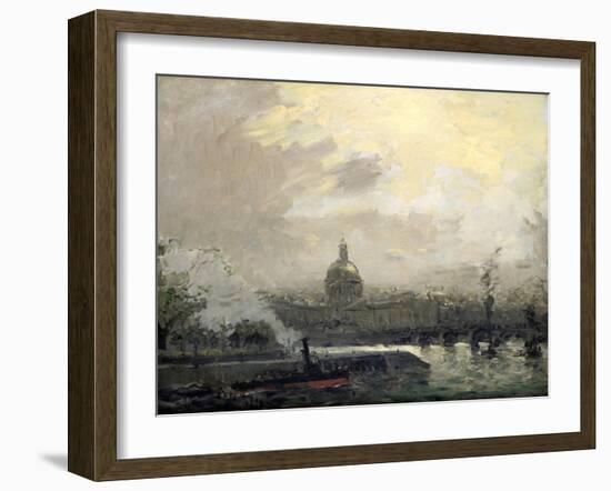 The Seine, Conti Quay, C19th Century-Frank Myers Boggs-Framed Giclee Print