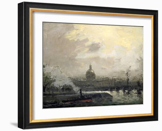 The Seine, Conti Quay, C19th Century-Frank Myers Boggs-Framed Giclee Print