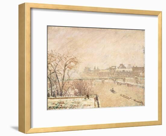 The Seine from the Pont-Neuf-Camille Pissarro-Framed Giclee Print