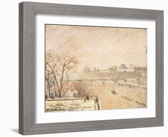 The Seine from the Pont-Neuf-Camille Pissarro-Framed Giclee Print