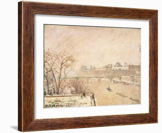 The Seine from the Pont-Neuf-Camille Pissarro-Framed Giclee Print