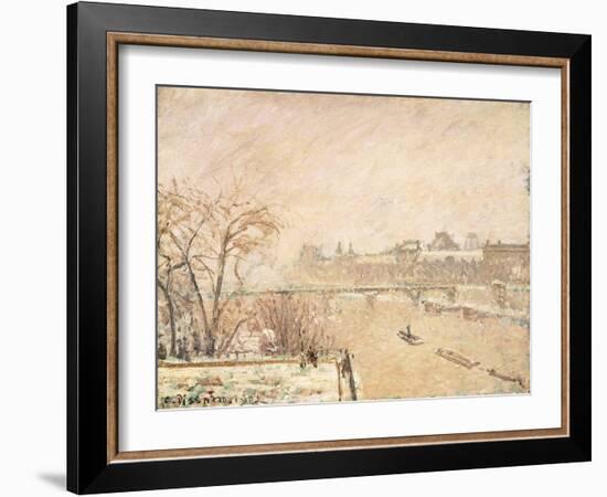 The Seine from the Pont-Neuf-Camille Pissarro-Framed Giclee Print