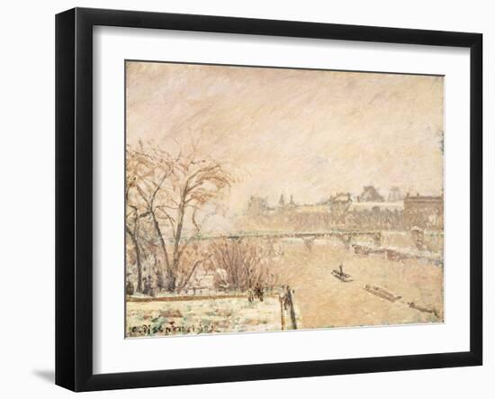 The Seine from the Pont-Neuf-Camille Pissarro-Framed Giclee Print