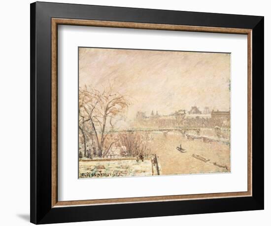 The Seine from the Pont-Neuf-Camille Pissarro-Framed Giclee Print