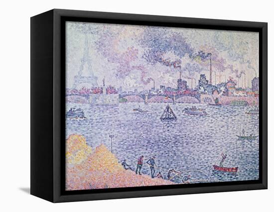 The Seine, Grenelle, 1899-Paul Signac-Framed Premier Image Canvas