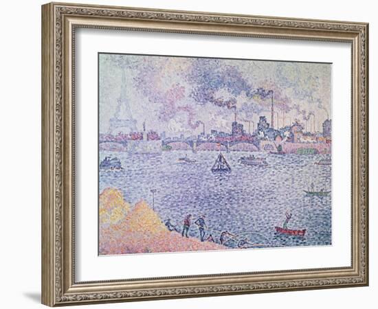 The Seine, Grenelle, 1899-Paul Signac-Framed Giclee Print