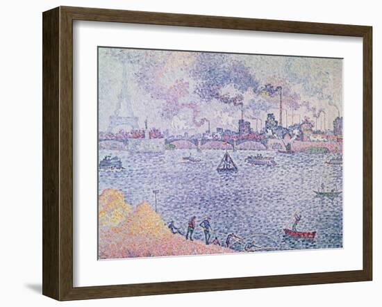 The Seine, Grenelle, 1899-Paul Signac-Framed Giclee Print
