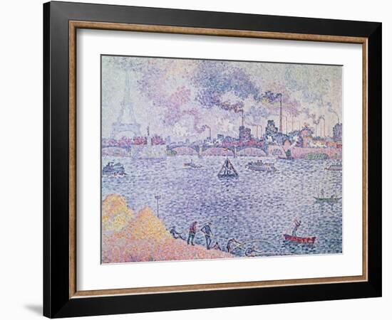 The Seine, Grenelle, 1899-Paul Signac-Framed Giclee Print