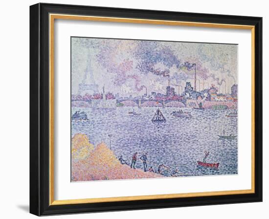 The Seine, Grenelle, 1899-Paul Signac-Framed Giclee Print