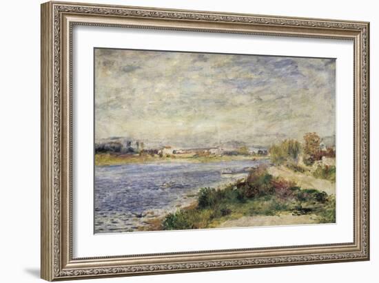 The Seine in Argenteuil, 1873, 1841-1919-Pierre-Auguste Renoir-Framed Giclee Print