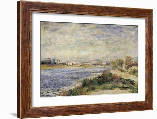 The Seine in Argenteuil, 1873, 1841-1919-Pierre-Auguste Renoir-Framed Giclee Print