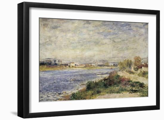 The Seine in Argenteuil, 1873, 1841-1919-Pierre-Auguste Renoir-Framed Giclee Print