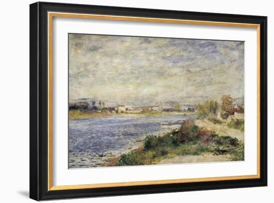 The Seine in Argenteuil, 1873, 1841-1919-Pierre-Auguste Renoir-Framed Giclee Print