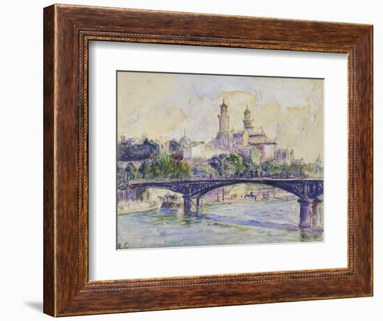 The Seine in front of the Trocadero-Henri Edmond Cross-Framed Giclee Print