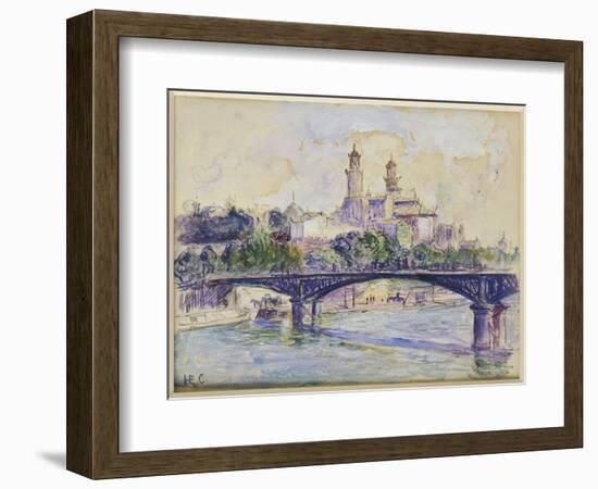 The Seine in Front of the Trocadero-Henri Edmond Cross-Framed Giclee Print