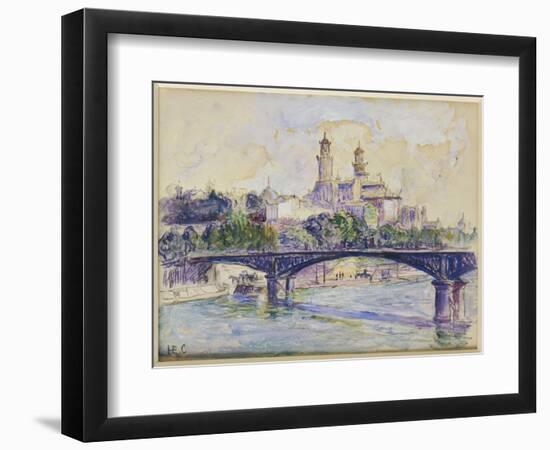 The Seine in Front of the Trocadero-Henri Edmond Cross-Framed Giclee Print