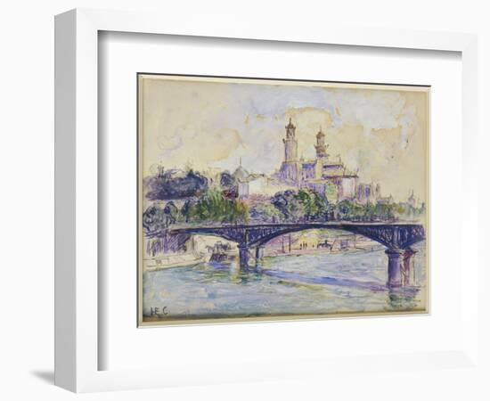 The Seine in Front of the Trocadero-Henri Edmond Cross-Framed Giclee Print