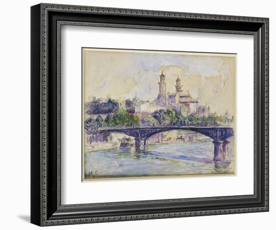 The Seine in Front of the Trocadero-Henri Edmond Cross-Framed Giclee Print