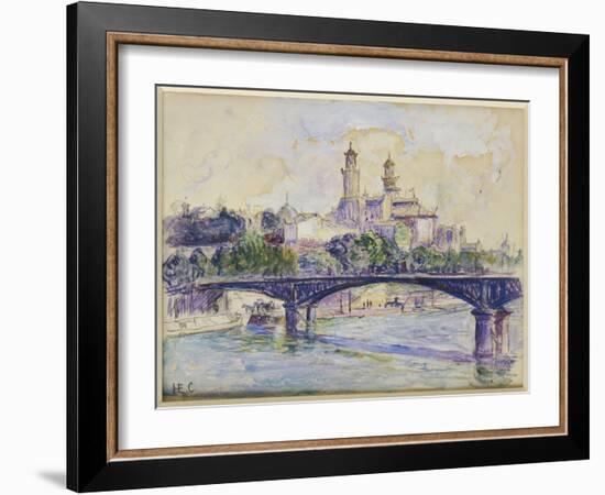 The Seine in Front of the Trocadero-Henri Edmond Cross-Framed Giclee Print