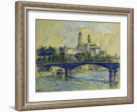 The Seine in front of the Trocodero-Henri Edmond Cross-Framed Giclee Print