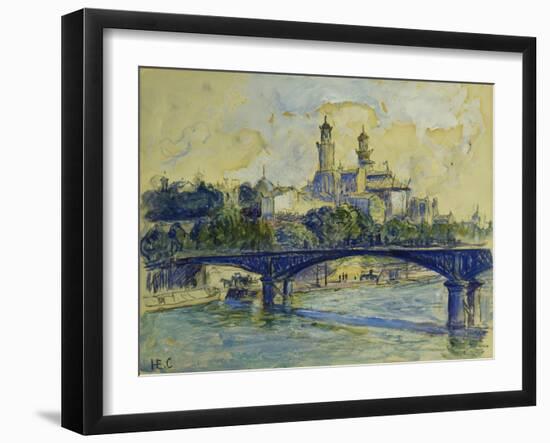 The Seine in front of the Trocodero-Henri Edmond Cross-Framed Giclee Print