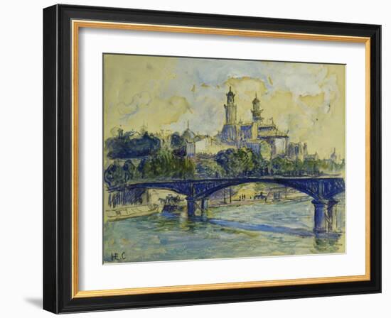 The Seine in front of the Trocodero-Henri Edmond Cross-Framed Giclee Print