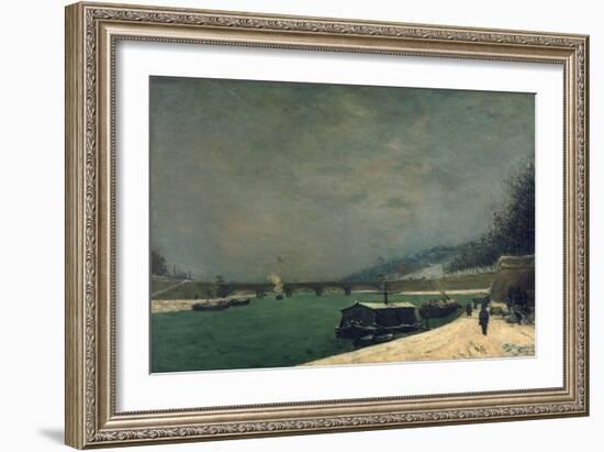 The Seine Near the Pont De Jena, 1875-Paul Gauguin-Framed Giclee Print