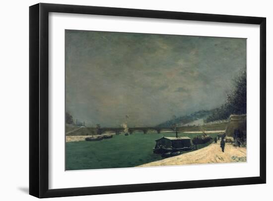 The Seine Near the Pont De Jena, 1875-Paul Gauguin-Framed Giclee Print