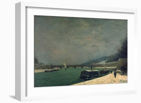 The Seine Near the Pont De Jena, 1875-Paul Gauguin-Framed Giclee Print