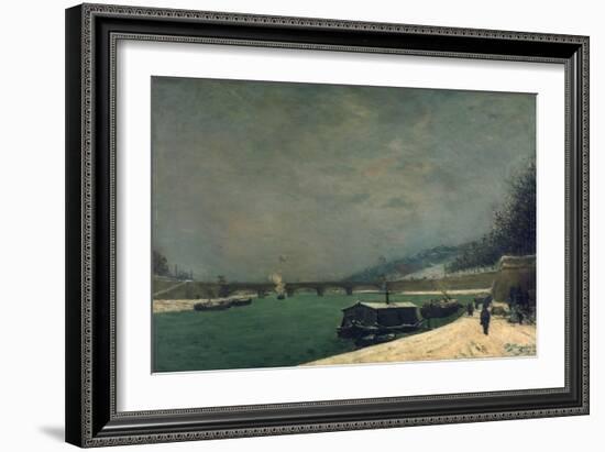 The Seine Near the Pont De Jena, 1875-Paul Gauguin-Framed Giclee Print