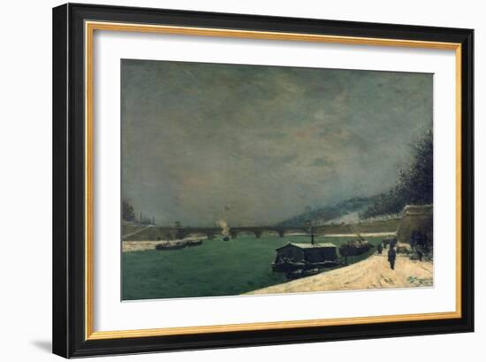 The Seine Near the Pont De Jena, 1875-Paul Gauguin-Framed Giclee Print