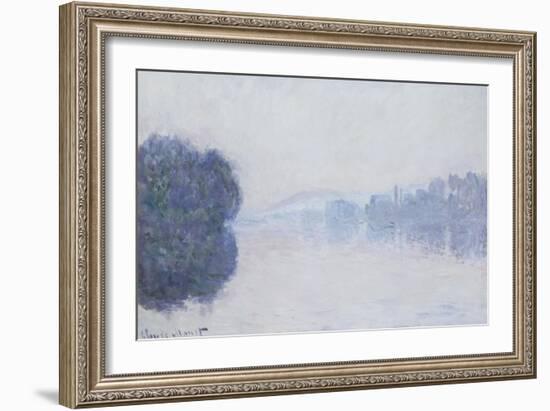 The Seine Near Vernon, as Seen in the Morning, circa 1894-Claude Monet-Framed Giclee Print