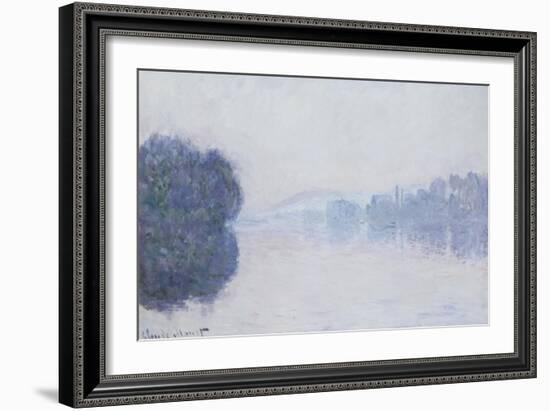 The Seine Near Vernon, as Seen in the Morning, circa 1894-Claude Monet-Framed Giclee Print
