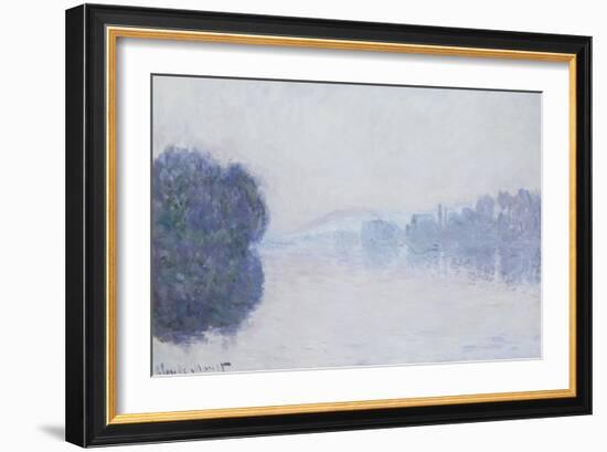 The Seine Near Vernon, as Seen in the Morning, circa 1894-Claude Monet-Framed Giclee Print