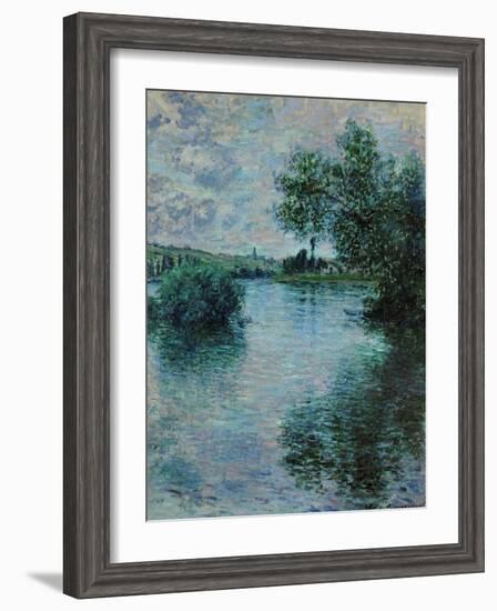 The Seine Near Vetheuil, 1879-Claude Monet-Framed Giclee Print